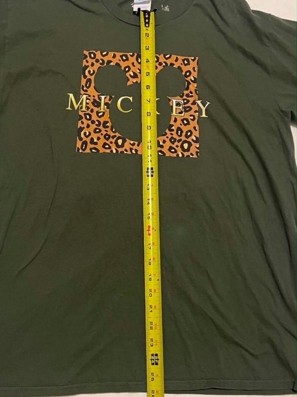 DISNEY Women’s Mickey Hunter Green Short Sleeve Shirt, Size XL - Picture 2 of 8